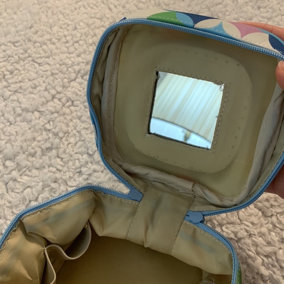 Small Blue Colorful Makeup Bag - Picture 12 of 17